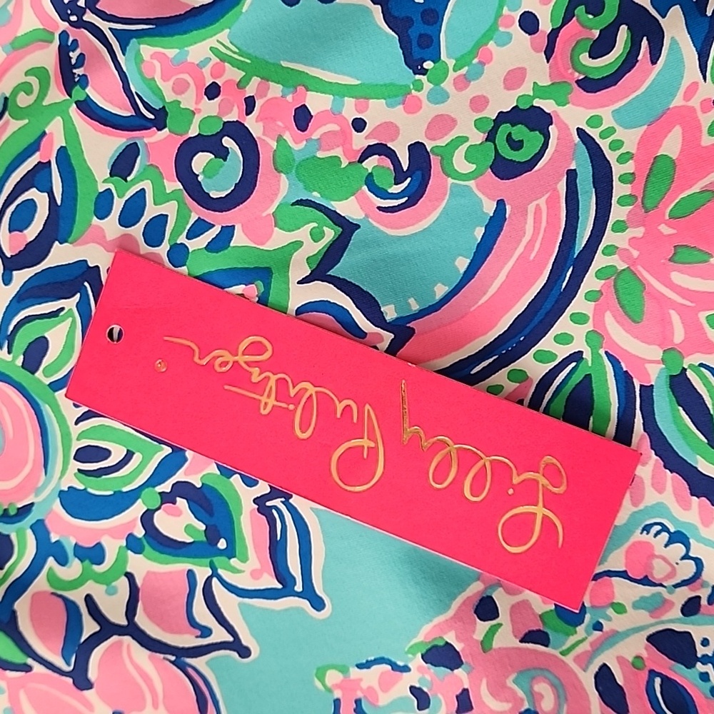 Lilly Pulitzer TALLI Coverup Size Medium Blue Horizon - Picture 7 of 7
